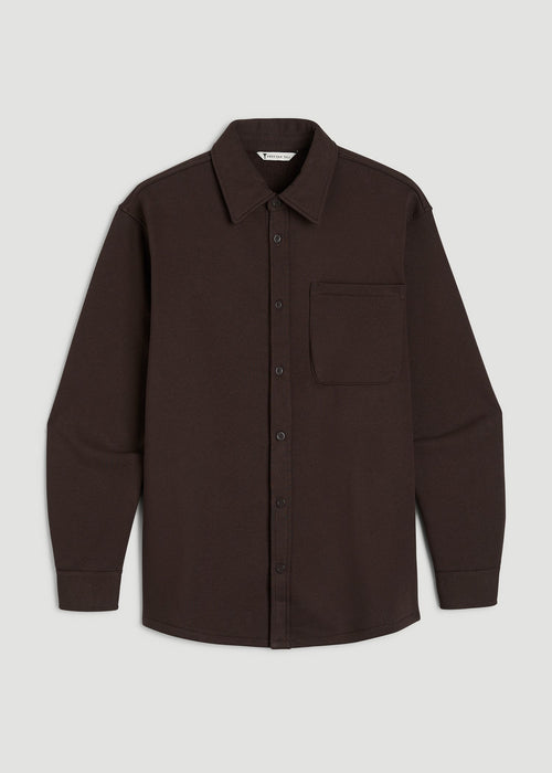 Wearever 2.0 Fleece Shacket for Tall Women in Espresso