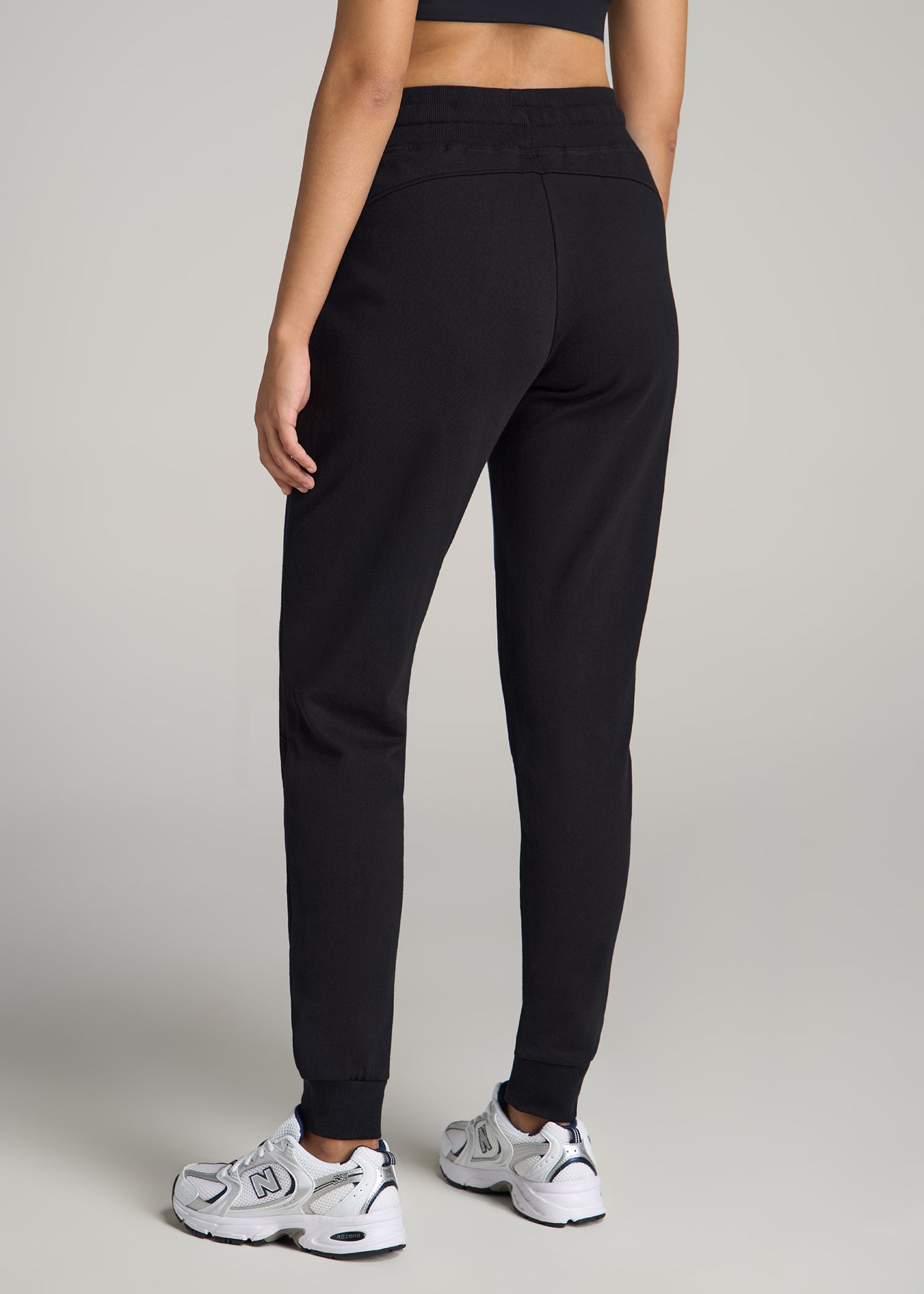 Women Tall Basic French Terry Jogger Black