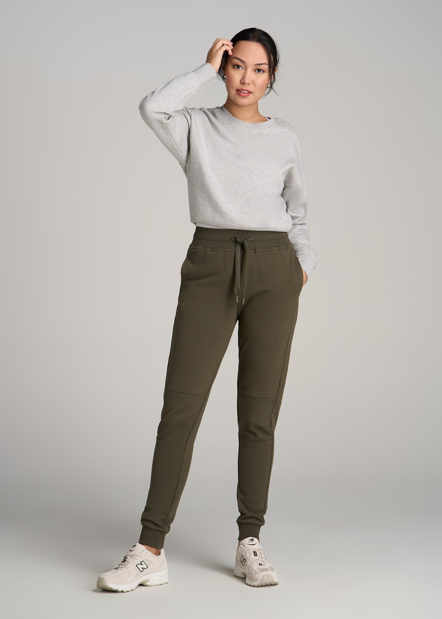 Wearever French Terry Tall Women's Joggers in Charcoal