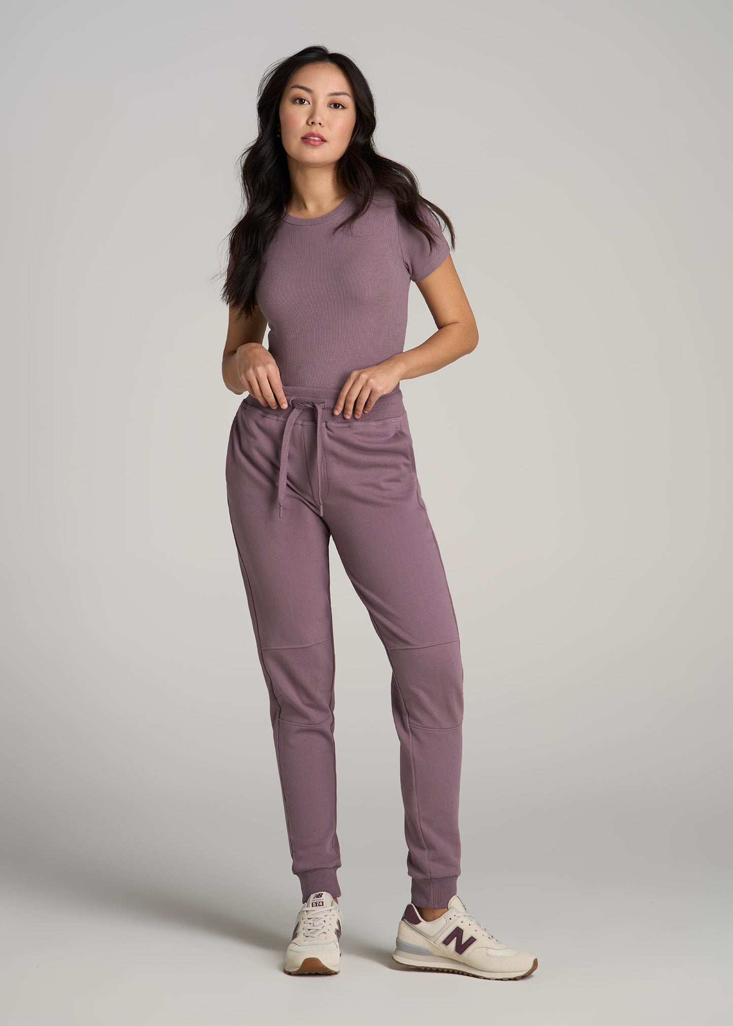 Wearever French Terry Tall Women's Joggers in Smoked Mauve