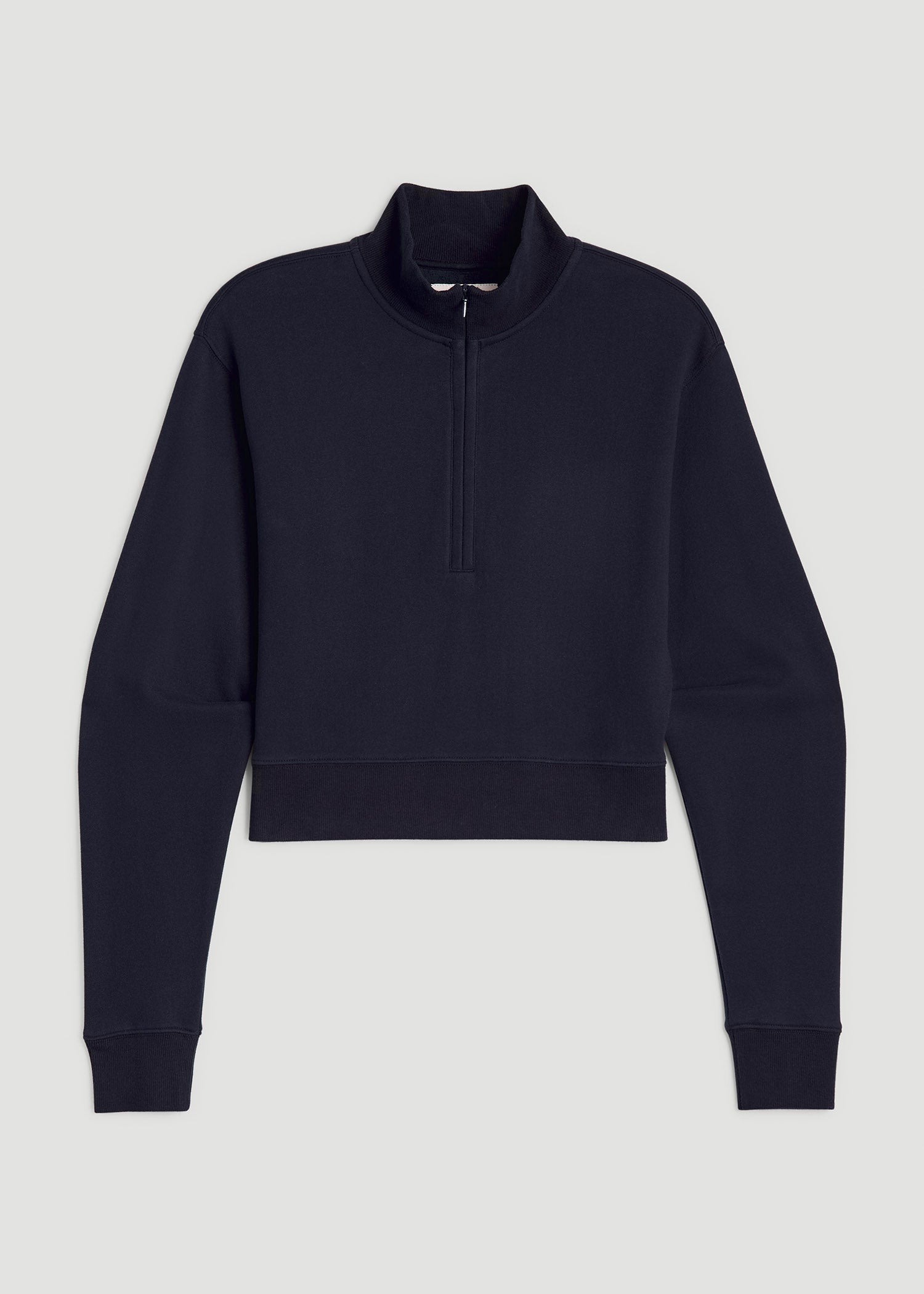 Wearever 2.0 Fleece Half-Zip Cropped Sweatshirt for Tall Women in Evening Blue