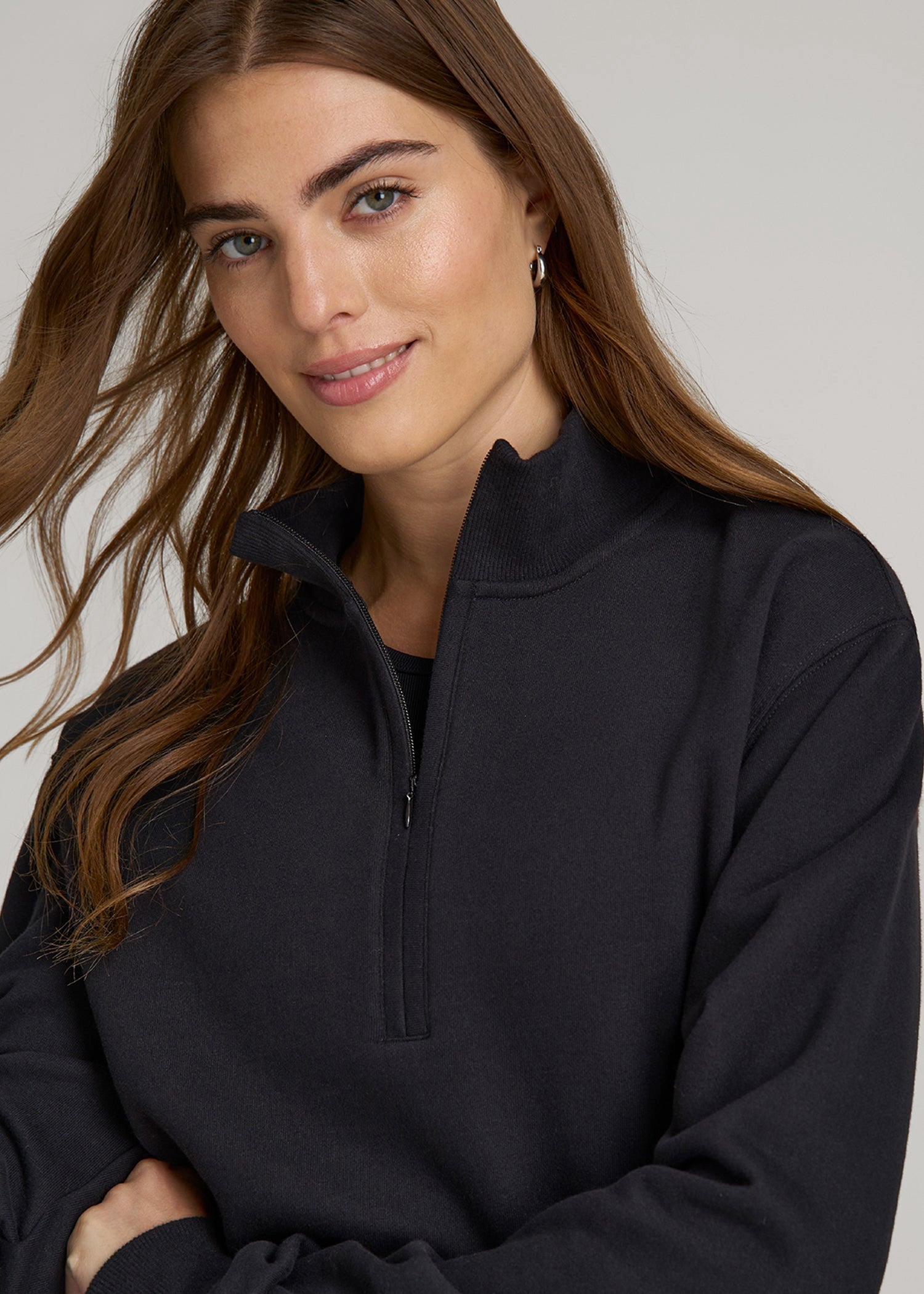 Wearever 2.0 Half-Zip Cropped Sweatshirt for Tall Women | American