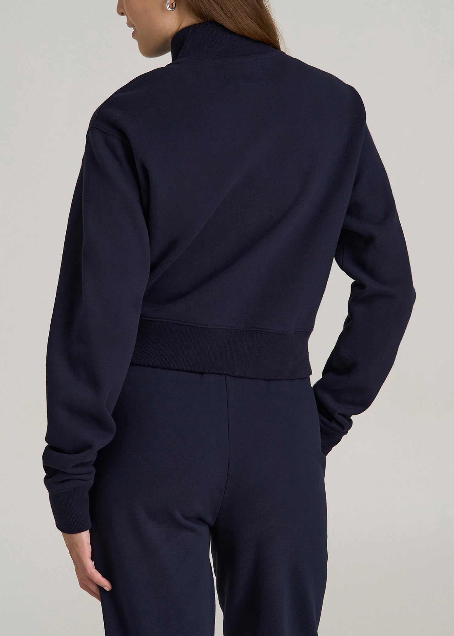 Wearever 2.0 Half-Zip Cropped Sweatshirt for Tall Women in Evening Blue