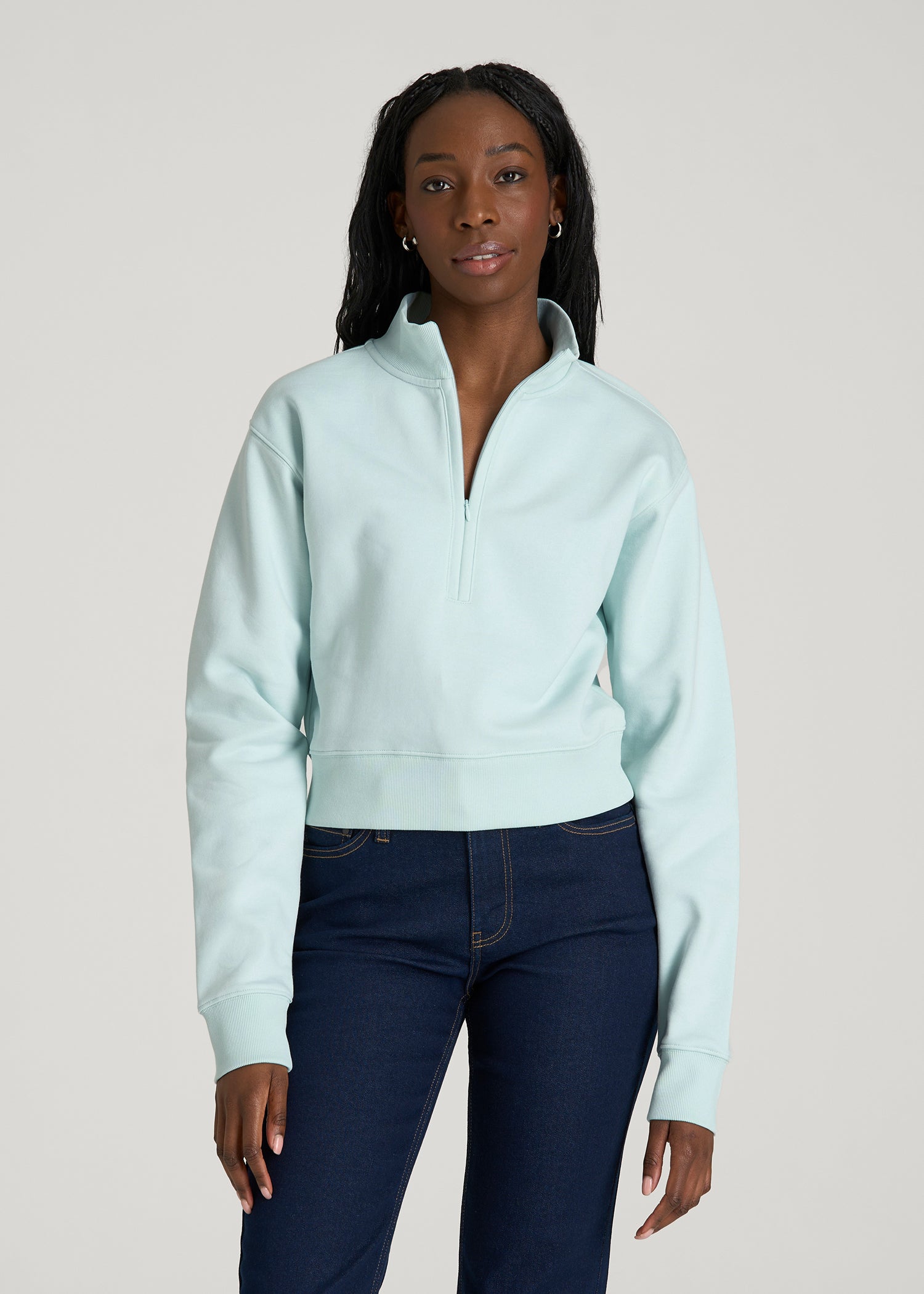 【Ameri 】LADY WAIST SWEAT TOP Amazon.com: AUTOMET Womens Sweatshirts Half Zip Cropped Pullover