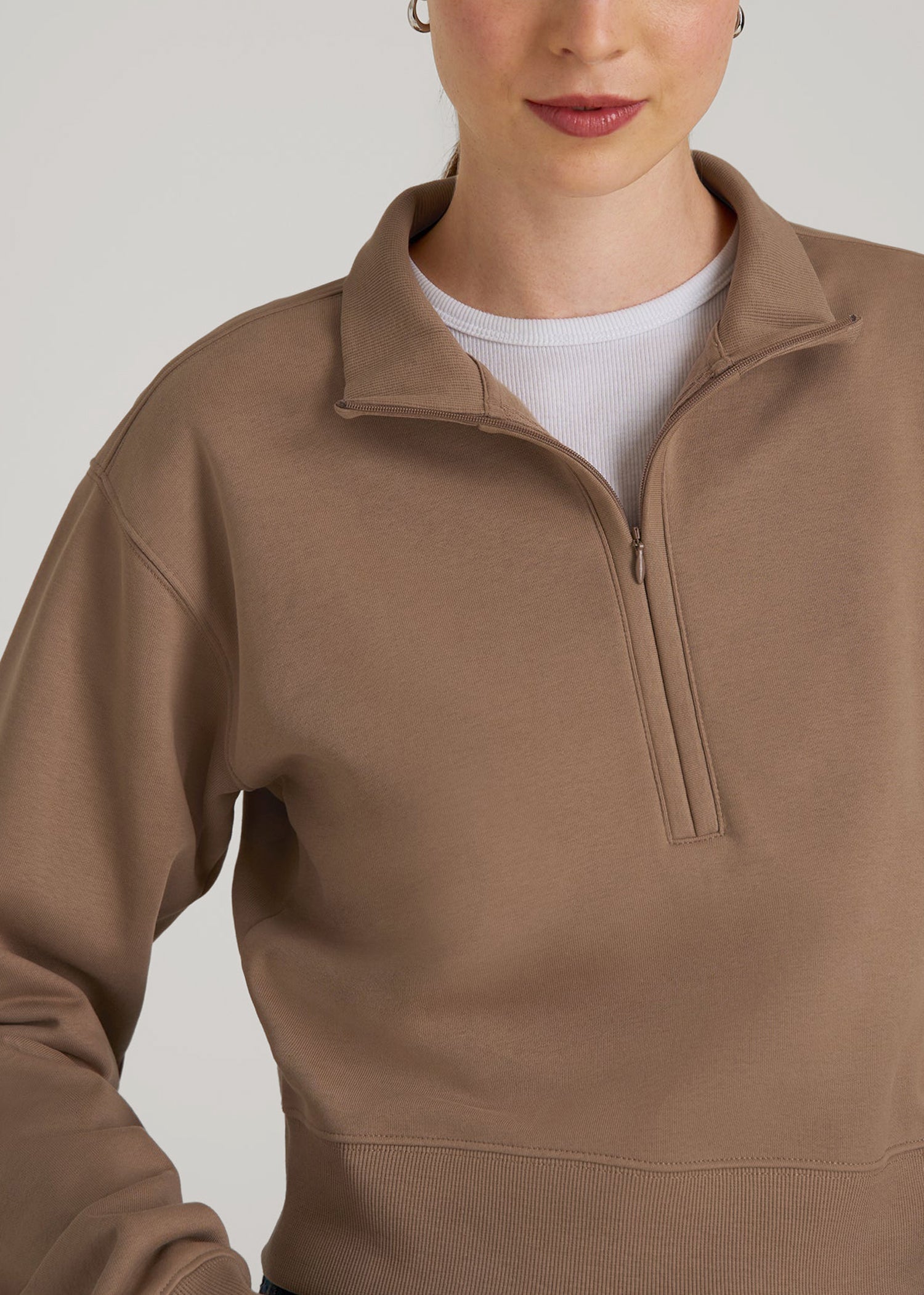 Wearever 2.0 Half-Zip Cropped Sweatshirt for Tall Women | American