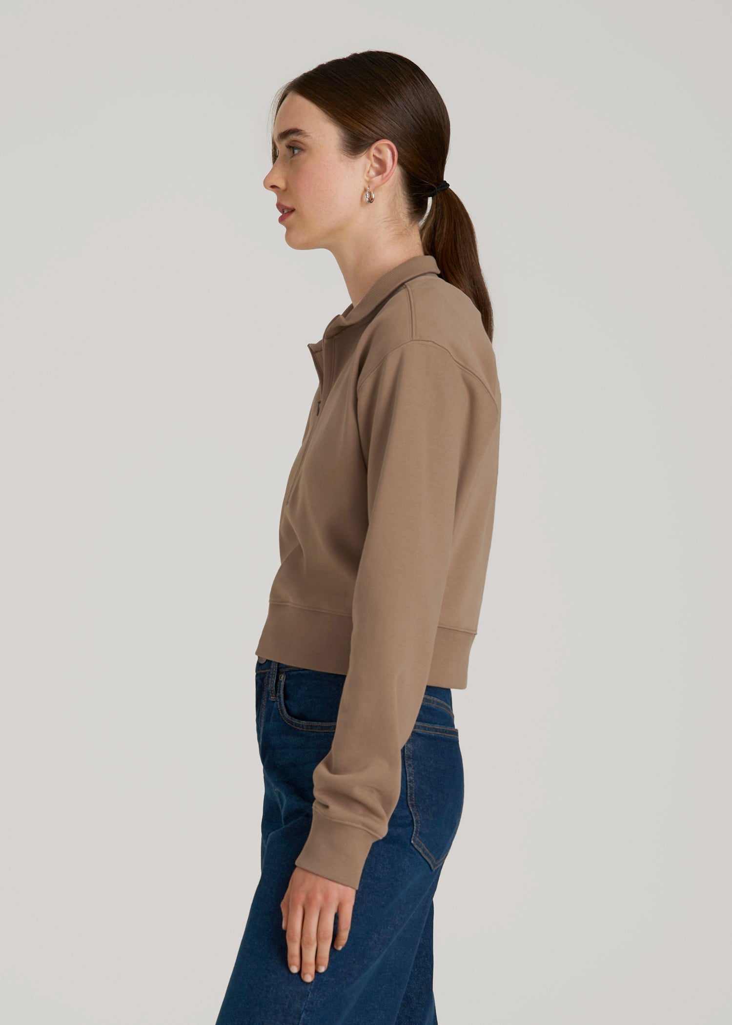 Wearever 2.0 Half-Zip Cropped Sweatshirt for Tall Women | American
