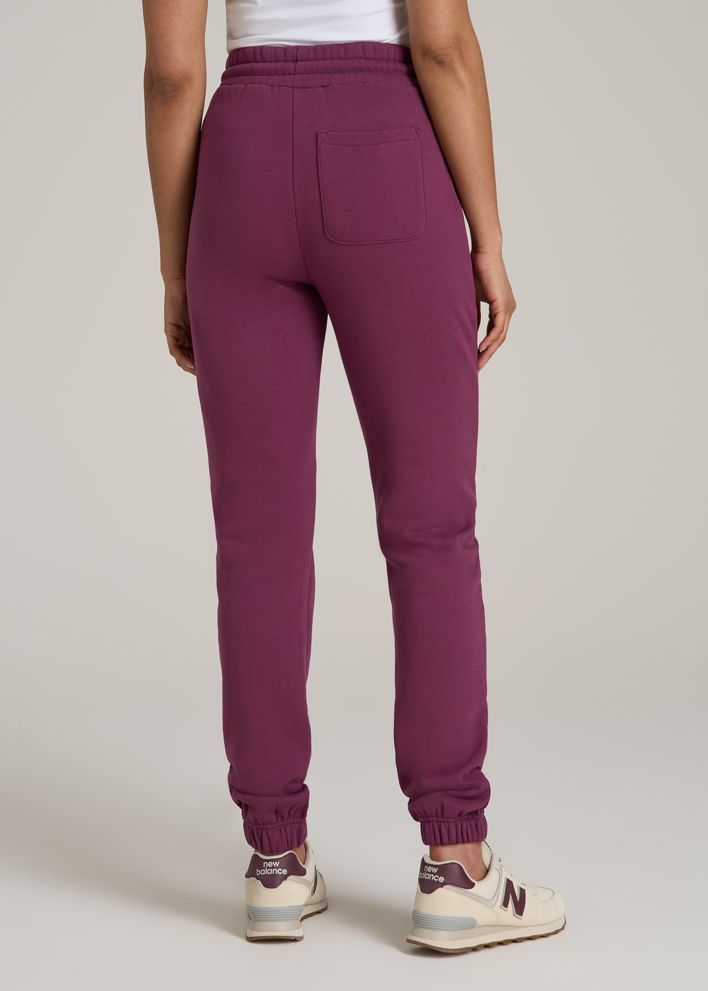 Wearever Fleece SLIM-FIT High-Waisted Women's Sweatpants in Purple Gumdrop