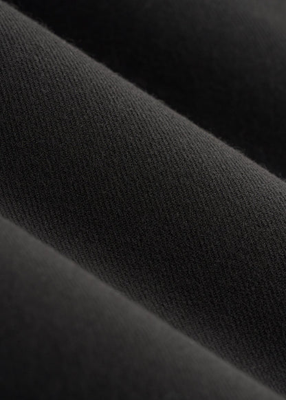 Wide-Leg Cuffed Pants for Tall Women in Black
