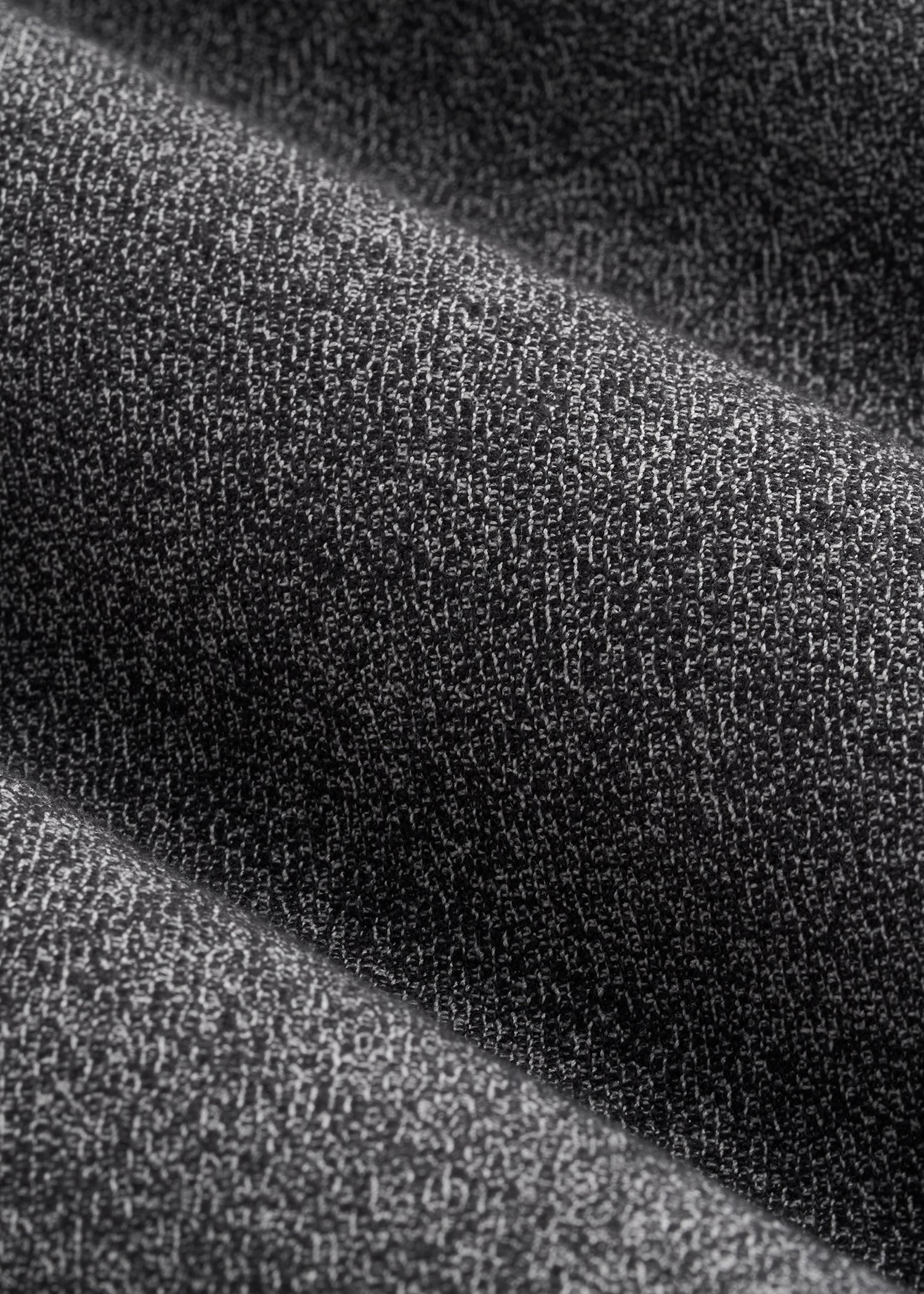 Wide-Leg Cuffed Pants for Tall Women in Black and Grey Tweed