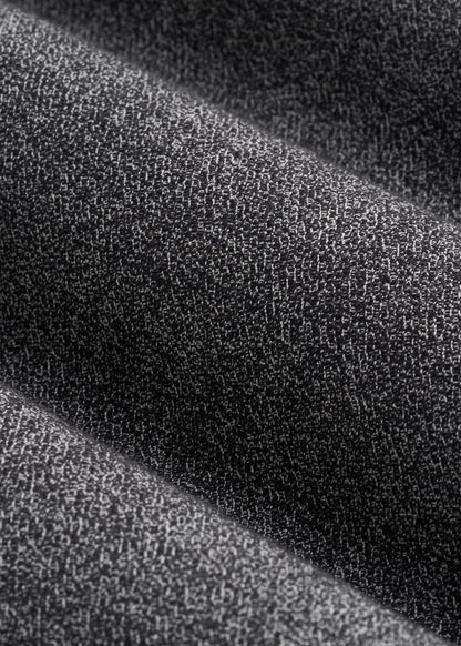 Wide-Leg Cuffed Pants for Tall Women in Black and Grey Tweed