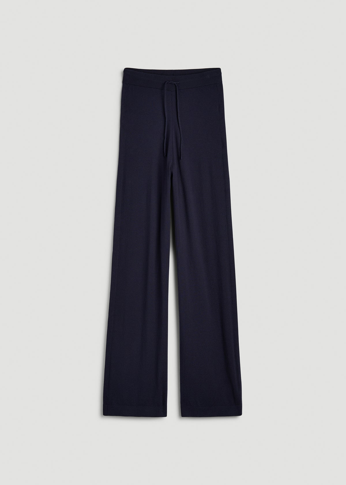Wide Leg Knit Lounge Pants for Tall Women in Royal Navy