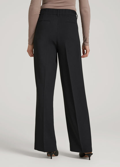 Wide Leg Pleated Dress Pants 2.0 for Tall Women in Black 16 / Extra Tall / Black