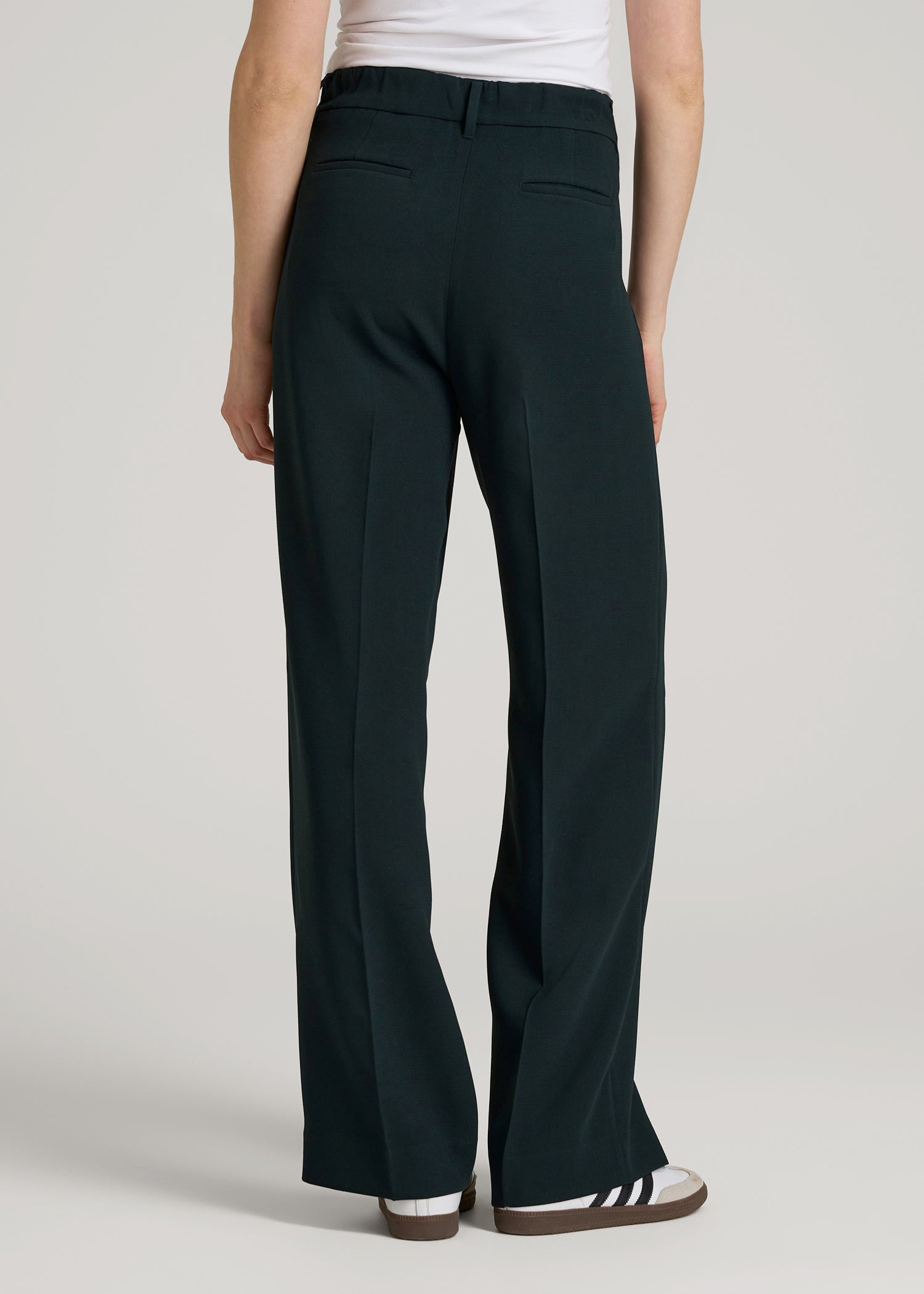 Wide Leg Pleated Dress Pants 2.0 for Tall Women in Midnight Green 18 / Tall / Midnight Green Wide Leg Pleated Dress Pants 2.0 for Tall Women in Midnight Green 18 / Tall / Midnight Green
