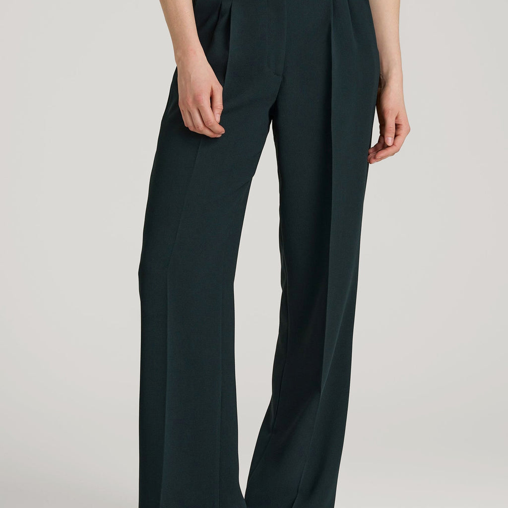 ladies wide leg dress trousers Calvary Twill Trouser Wide Leg Pleated Dress Pants