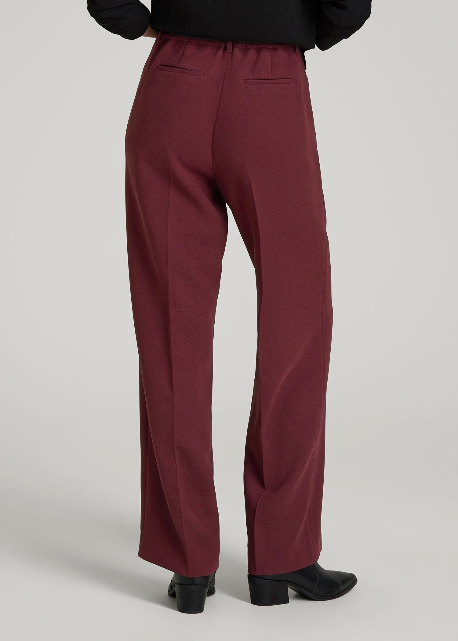 Wide Leg Pleated Dress Pants 2.0 for Tall Women in Tawny Port 18 / Tall / Tawny Port Wide Leg Pleated Dress Pants 2.0 for Tall Women in Tawny Port 18 / Tall / Tawny Port