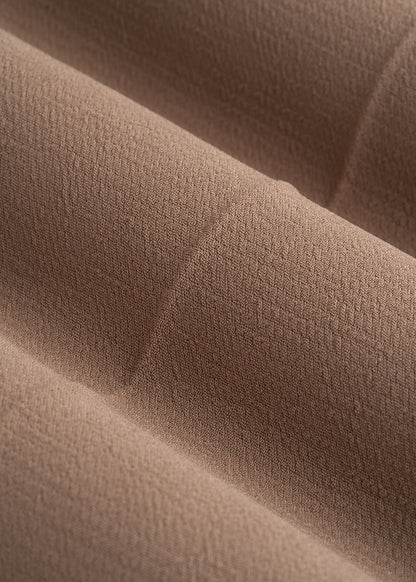 Wide Leg Pleated Dress Pants 2.0 for Tall Women in Warm Brown