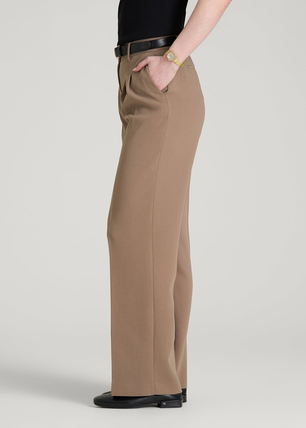 Wide Leg Pleated Dress Pants 2.0 for Tall Women