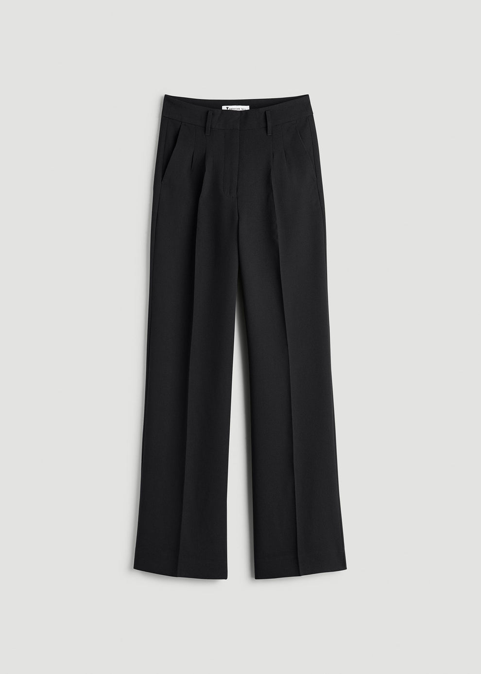 Women's Tall Wide Leg Pleated Dress Pants Black
