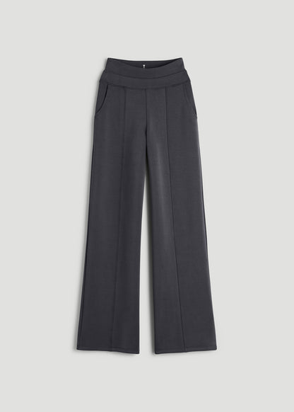 Soft Motion Wide Leg Ultra High Rise Pant for Tall Women in Charcoal Rinse