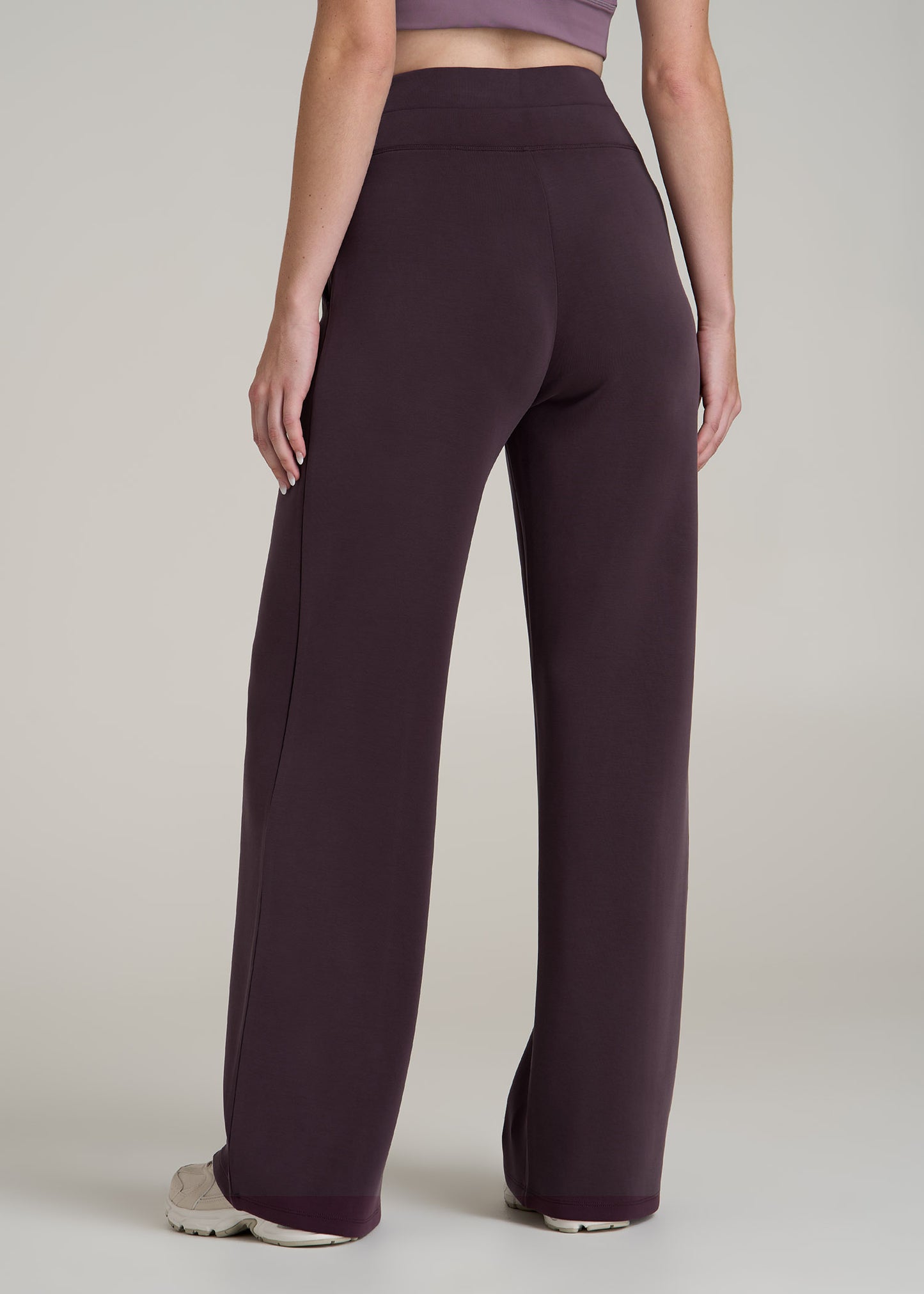 Butter Wide Leg Ultra High Rise Pant for Tall Women in Deep Purple