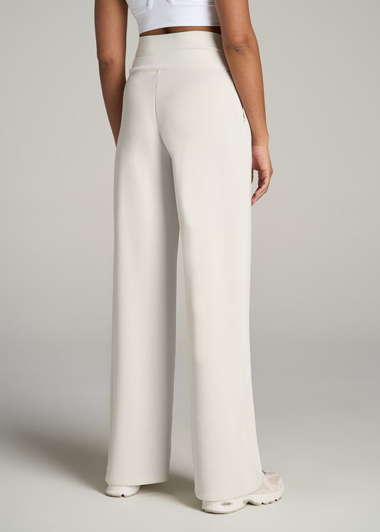 Butter Wide Leg Ultra High Rise Pant for Tall Women in Pearl