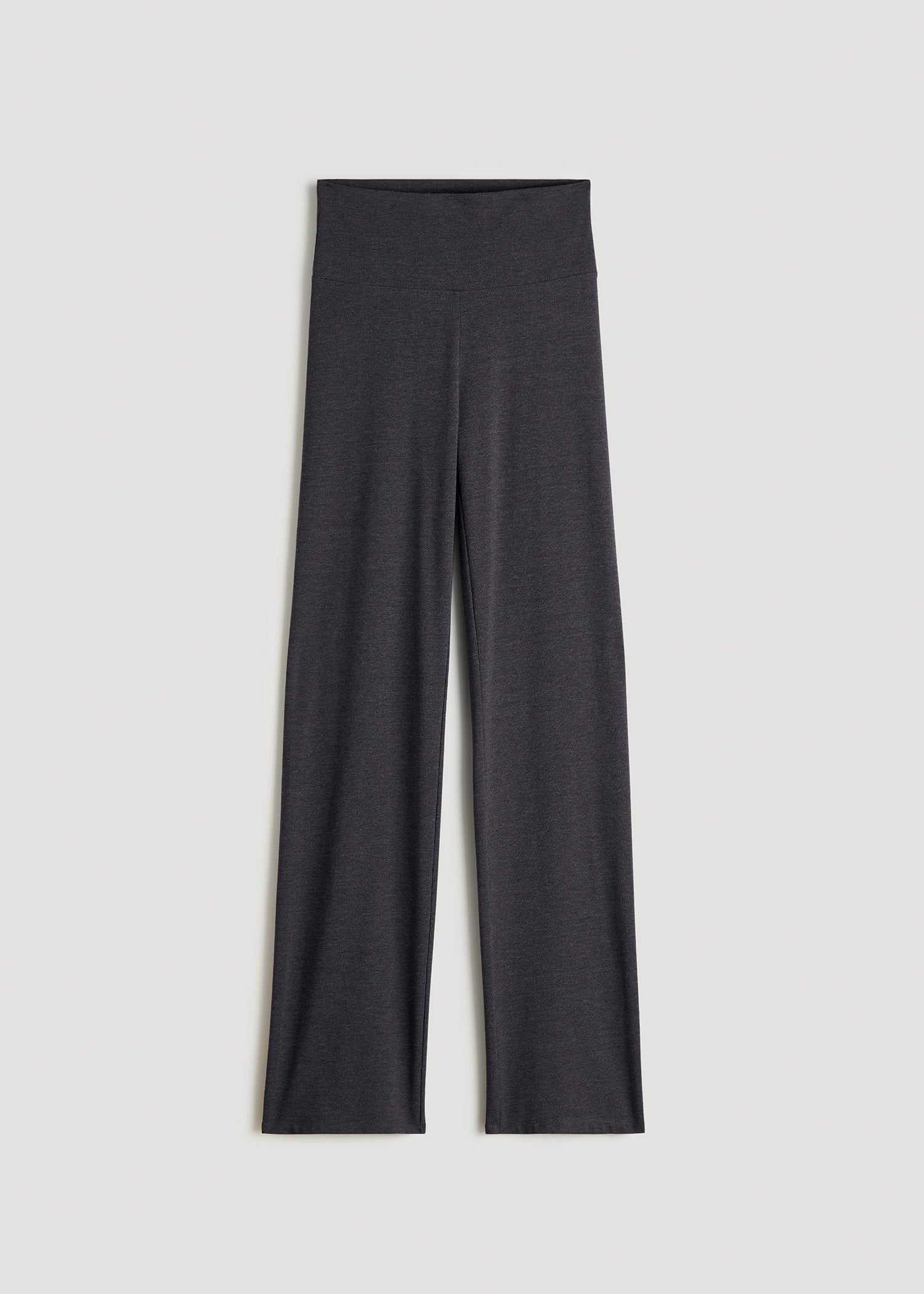 Women's Straight Leg Cotton Leggings for Tall Women in Black