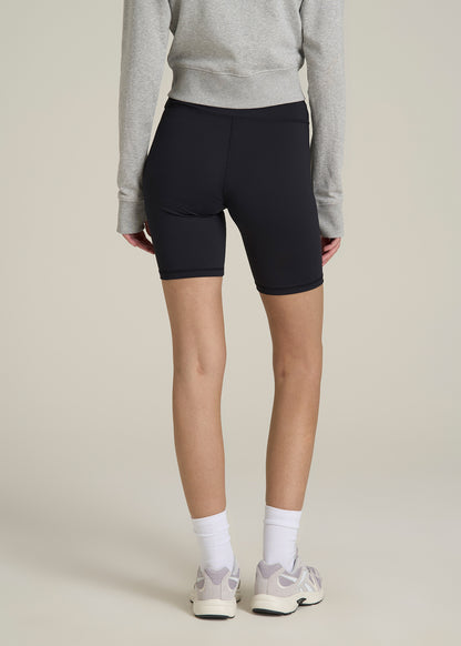 Balance Bike Shorts for Tall Women in Black