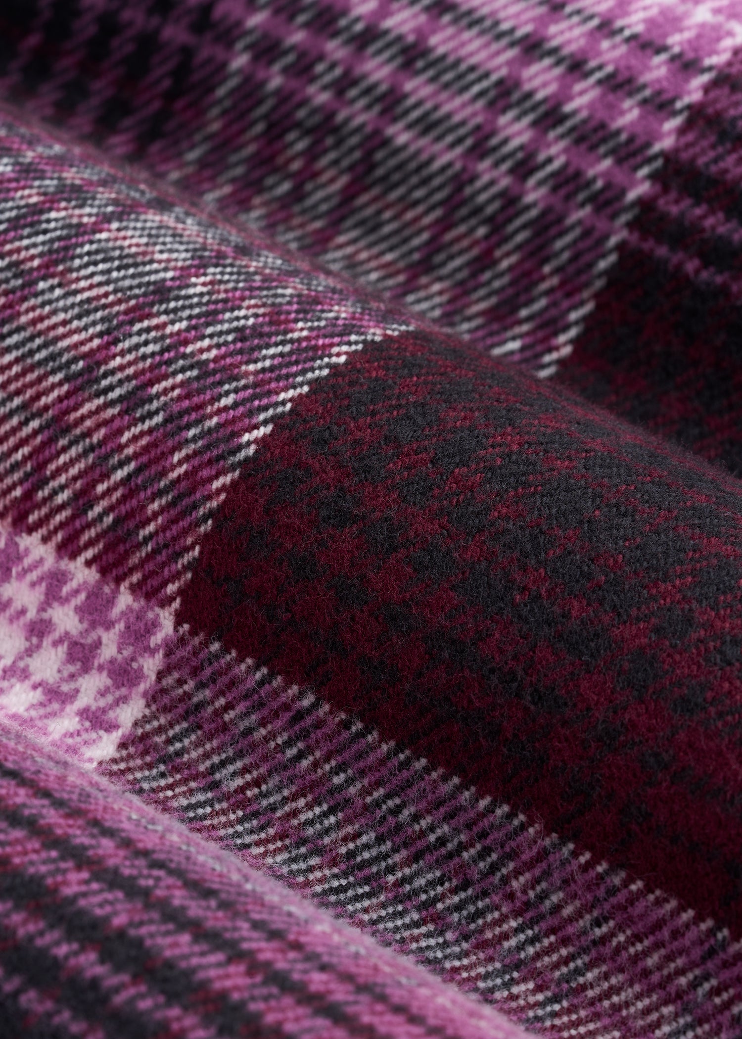 Flannel Shacket for Tall Women in Tawny Port Plaid