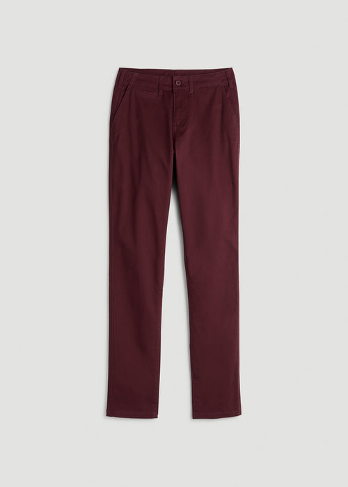High Rise Tapered Chino Pants for Tall Women in Port Royale