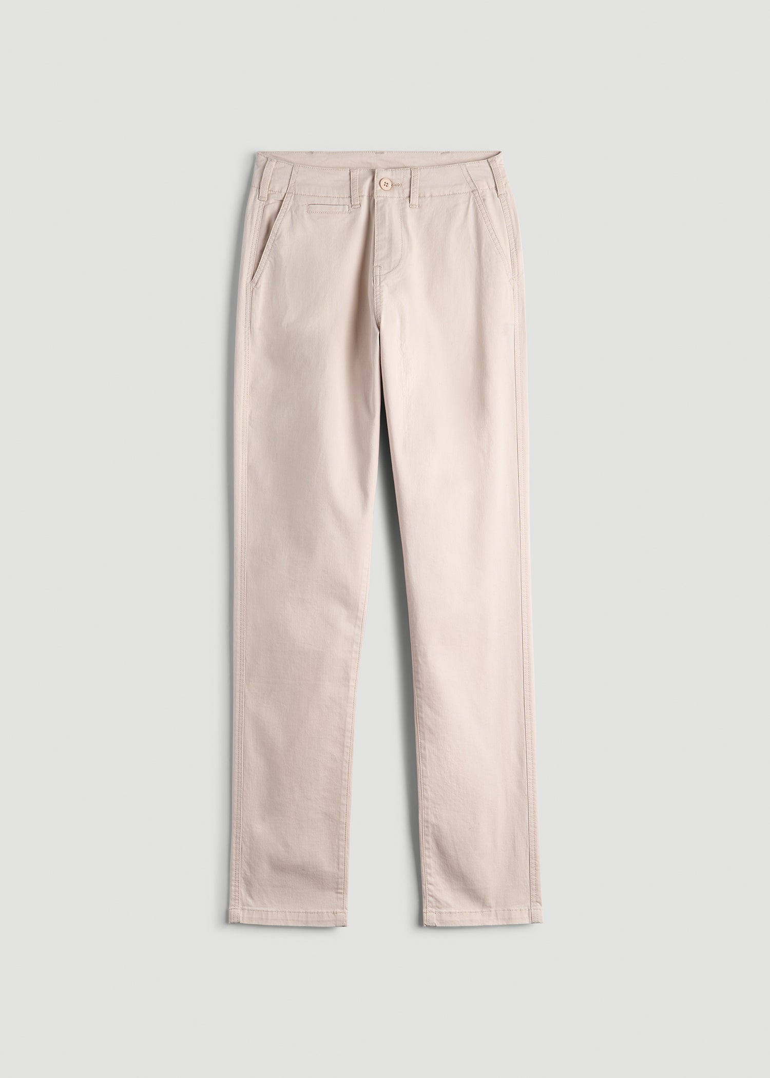 High Rise Tapered Chino Pants for Tall Women in Shell