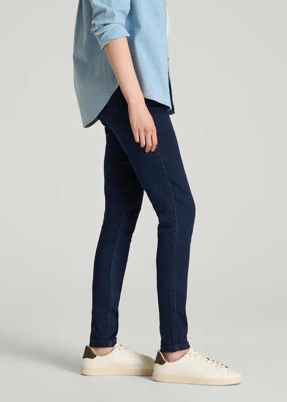 Jeggings for Tall Women in Deep Indigo Wash