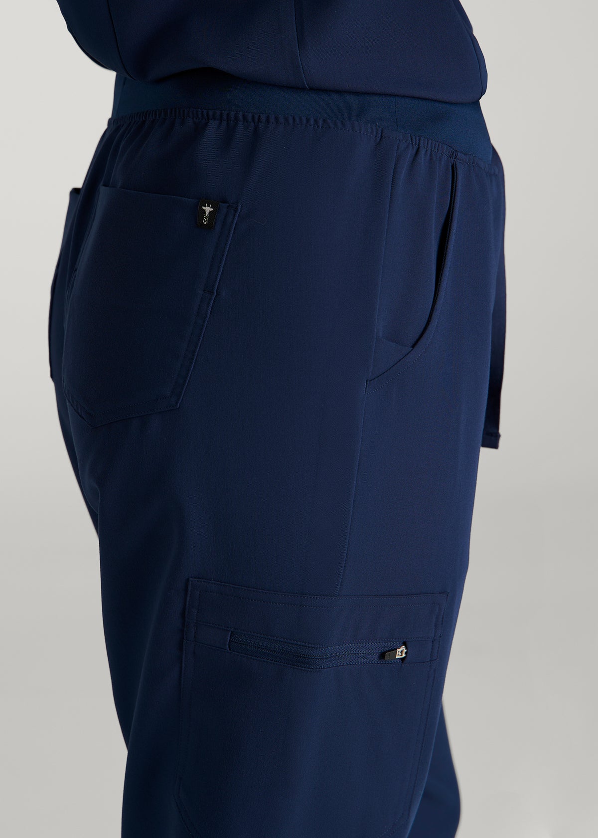 Scrub Joggers for Tall Women in Navy Blue