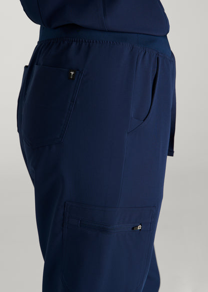 Scrub Joggers for Tall Women in Navy Blue