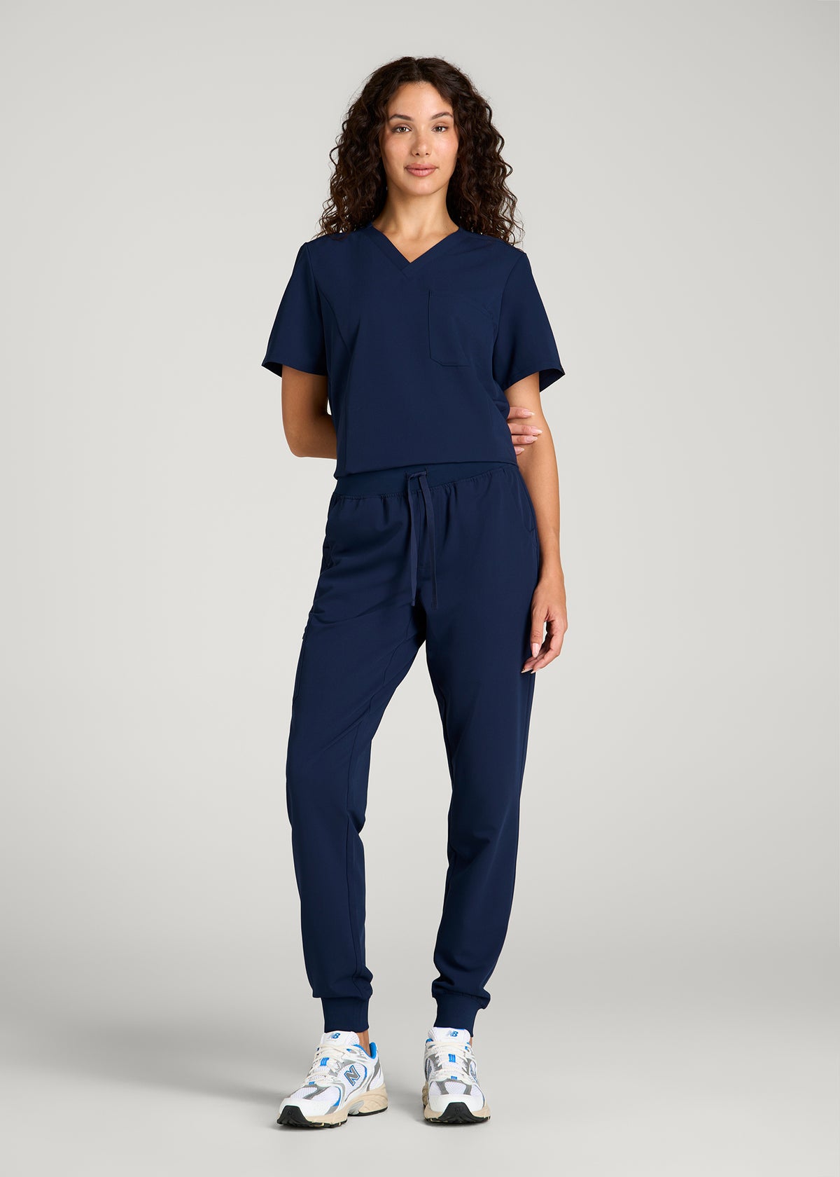 Scrub Joggers for Tall Women in Navy Blue