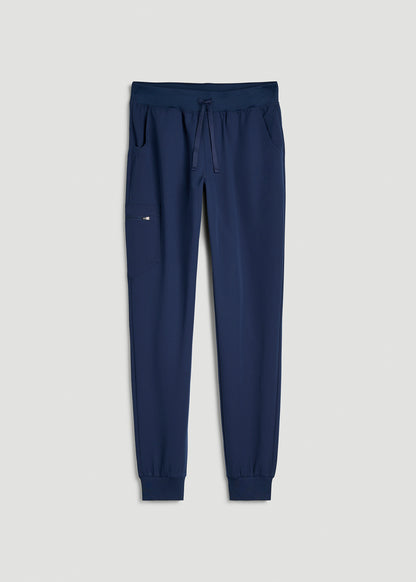 Scrub Joggers for Tall Women in Navy Blue