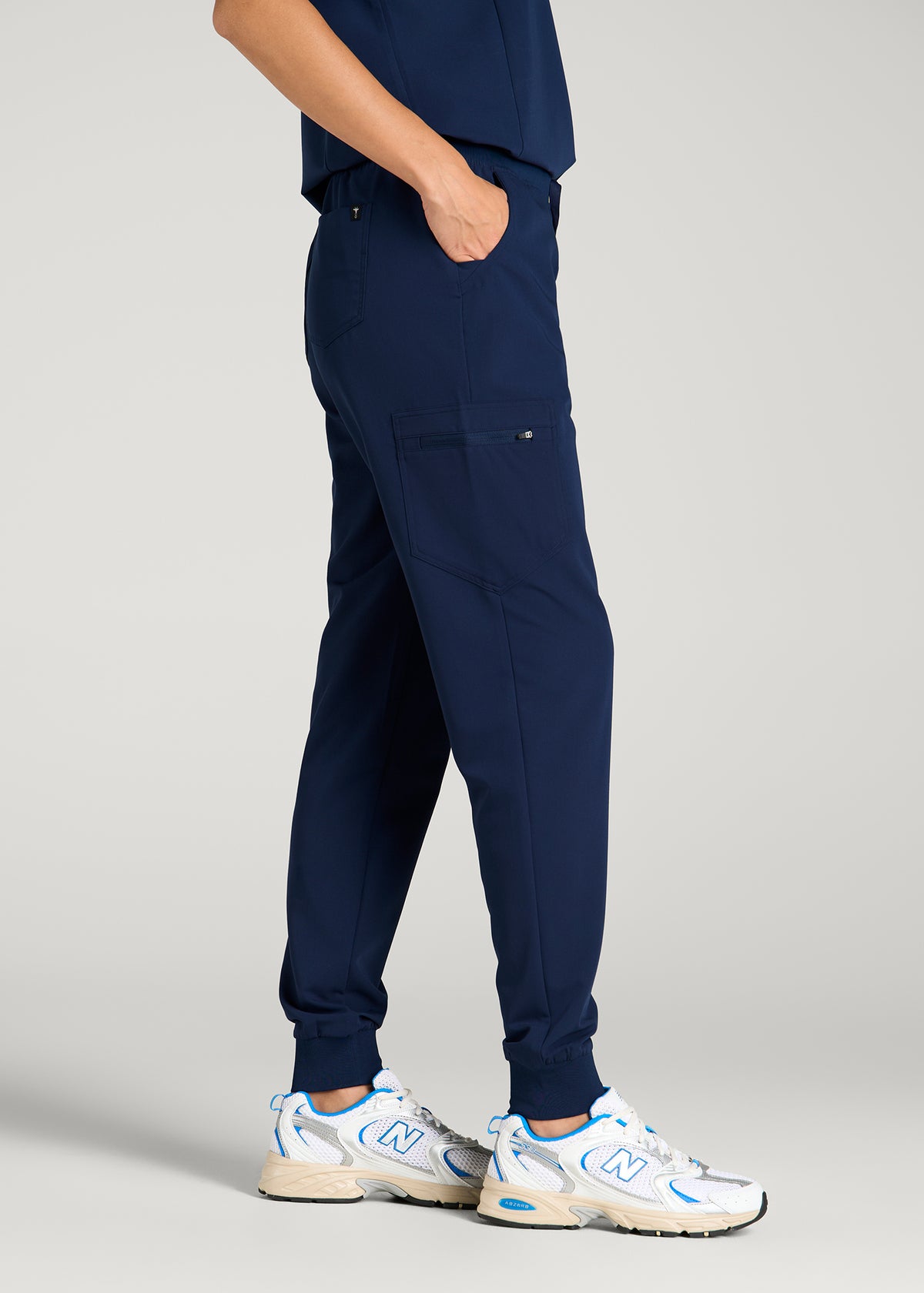Scrub Joggers for Tall Women in Navy Blue