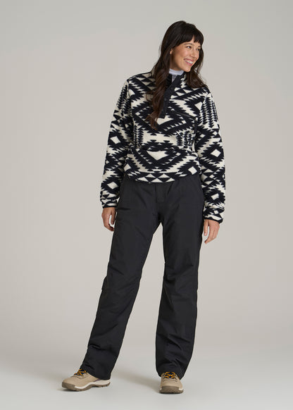 Snow Pants for Tall Women in Black