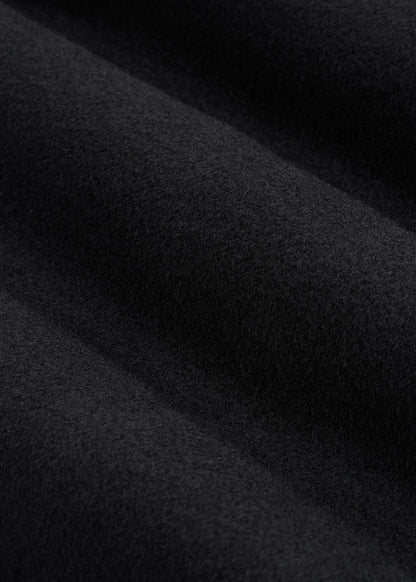 Wool Coat for Tall Women in Black