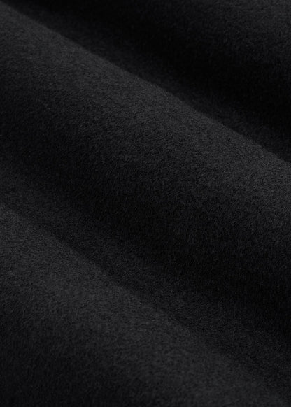Wool Coat for Tall Women in Black