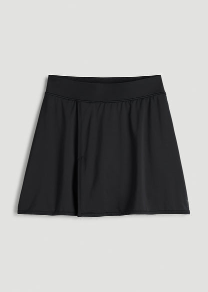 Wrap Skort for Tall Women in Black
