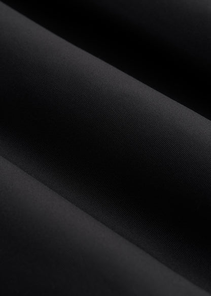 High Crewneck Sleeveless Bodysuit for Tall Women in Black