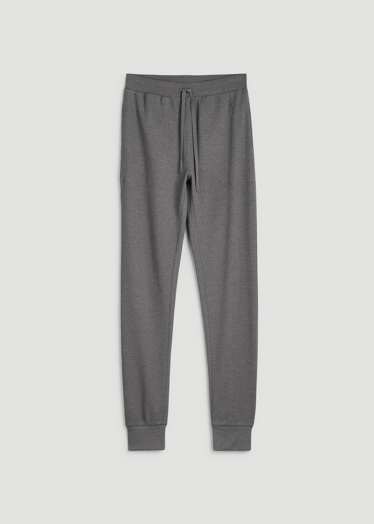 Waffle-Knit Lounge Jogger for Tall Men in Dark Ash Mix