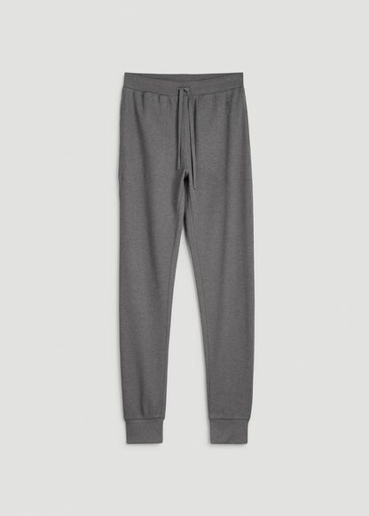 Waffle-Knit Lounge Jogger for Tall Men in Dark Ash Mix