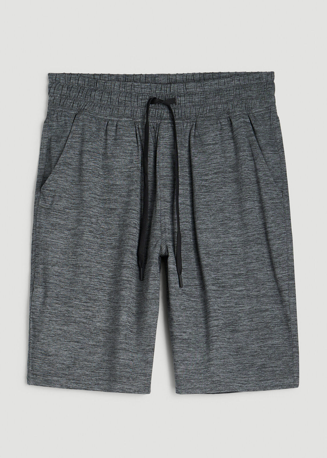 Weekender Stretch Lounge Shorts for Tall Men in Charcoal Mix