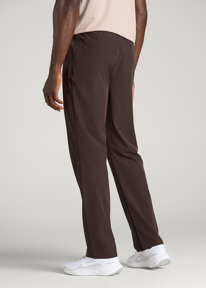 Featherweight Straight Leg Track Pant for Tall Men in Espresso