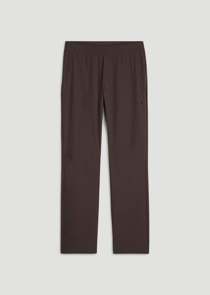 Featherweight Straight Leg Track Pant for Tall Men in Espresso