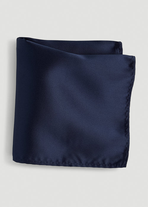 Pocket Square for Tall Men in Evening Blue