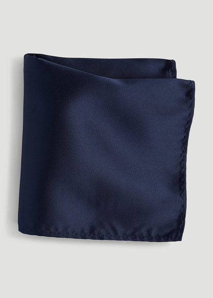Pocket Square for Tall Men in Evening Blue