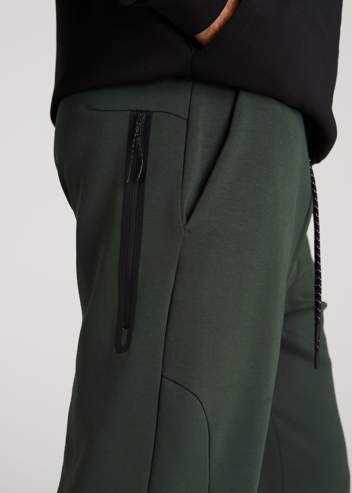 Tech Motion Fleece Joggers for Tall Men in Boreal Forest