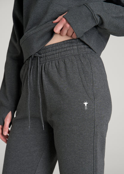 Core Motion Slim Fit Sweatpants for Tall Women in Charcoal Mix